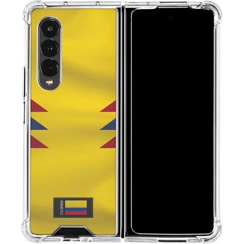 Colombia Soccer Flag Galaxy Z Fold4 5G Clear Case