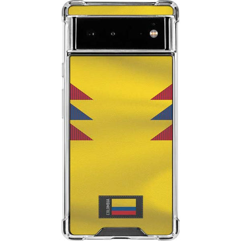 Colombia Soccer Flag Google Pixel 6 Clear Case