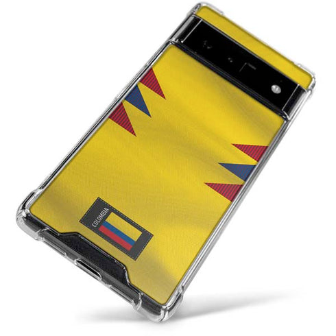 Colombia Soccer Flag Google Pixel 6 Clear Case