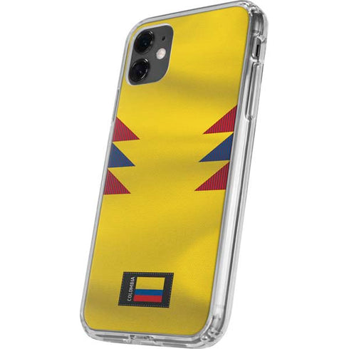 Colombia Soccer Flag iPhone 11 Clear Case