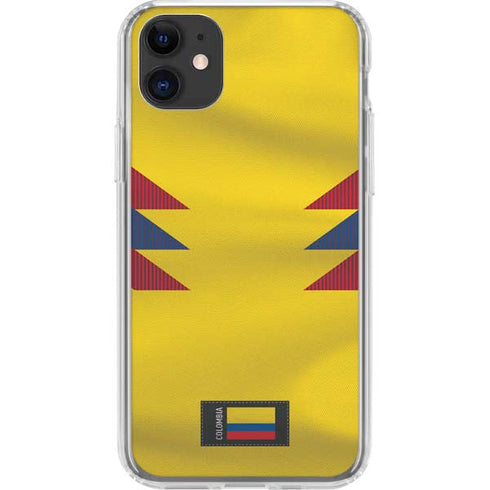 Colombia Soccer Flag iPhone 11 Clear Case