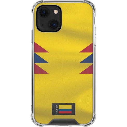 Colombia Soccer Flag iPhone 14 Clear Case