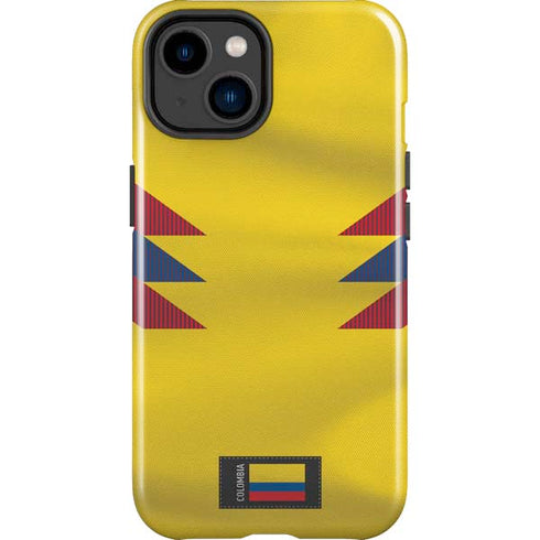 Colombia Soccer Flag iPhone 15 Plus Impact Case