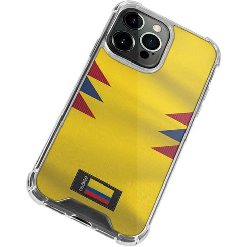 Colombia Soccer Flag iPhone 14 Pro Clear Case