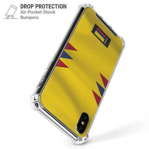 Colombia Soccer Flag iPhone XS Max Clear Case