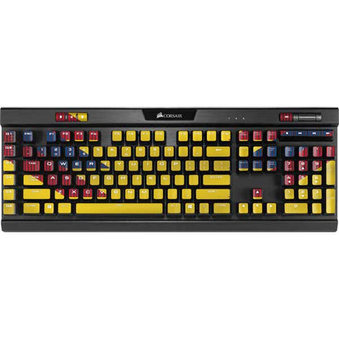 Colombia Soccer Flag K95 RGB PLATINUM Mechanical Gaming Keyboard Skin