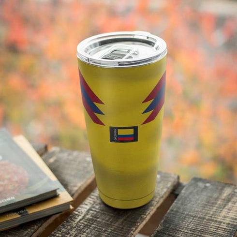 Colombia Soccer Flag Yeti 20oz Tumbler Skin