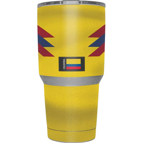 Colombia Soccer Flag Yeti 30oz Rambler Tumbler Skin