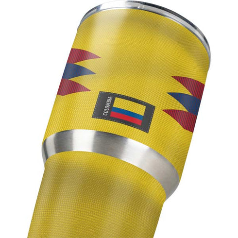 Colombia Soccer Flag Yeti 30oz Rambler Tumbler Skin