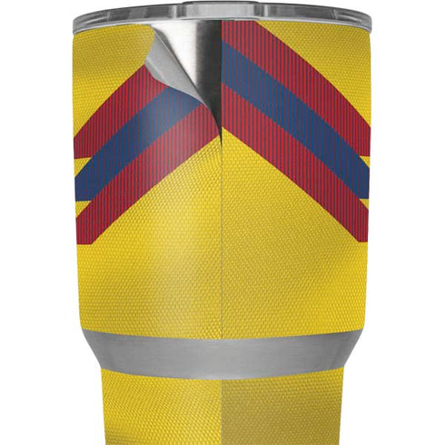 Colombia Soccer Flag Yeti 30oz Rambler Tumbler Skin