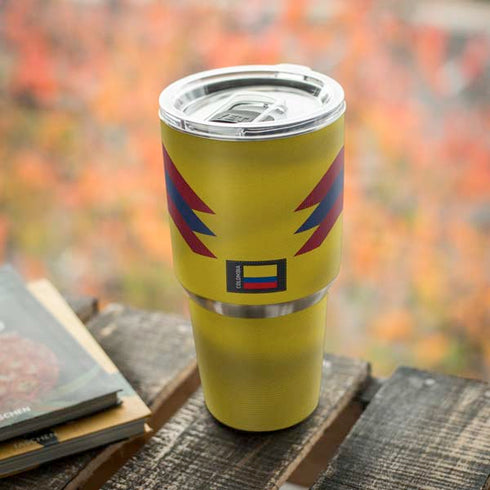 Colombia Soccer Flag Yeti 30oz Rambler Tumbler Skin