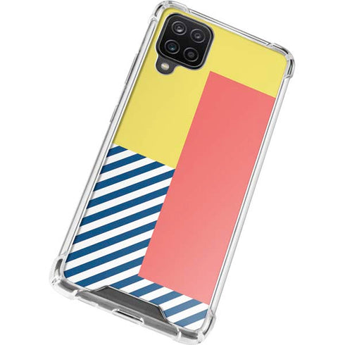 Color Blocks Galaxy A12 Clear Case