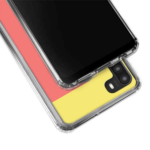 Color Blocks Galaxy A21 Clear Case