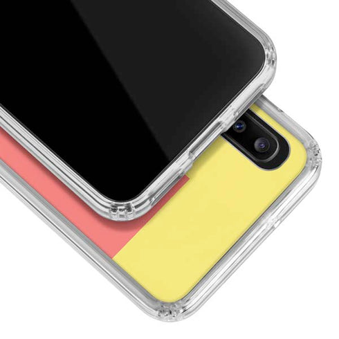 Color Blocks Galaxy A30 Clear Case