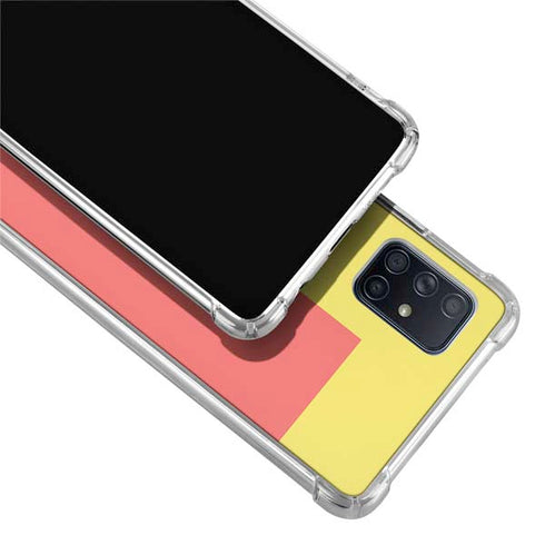 Color Blocks Galaxy A71 5G Clear Case