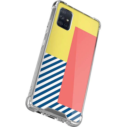 Color Blocks Galaxy A71 5G Clear Case