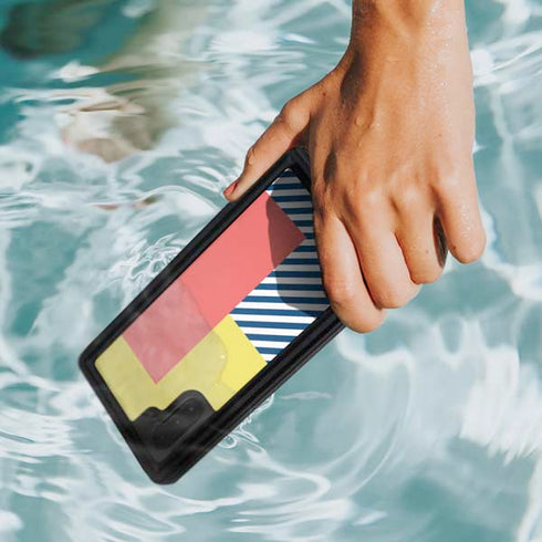 Color Blocks Galaxy Note 10 Waterproof Case