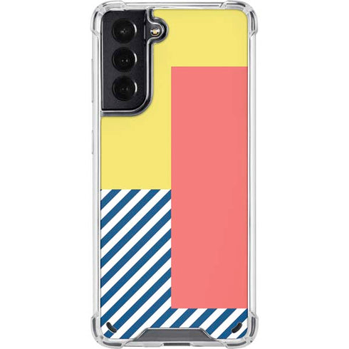 Color Blocks Galaxy S21 5G Clear Case