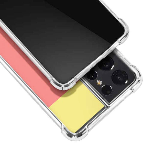 Color Blocks Galaxy S21 Ultra 5G Clear Case