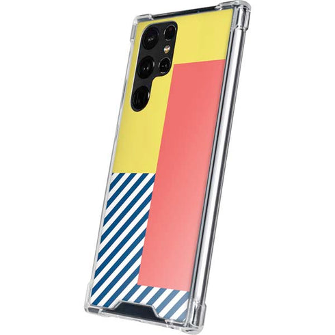 Color Blocks Galaxy S22 Ultra Clear Case