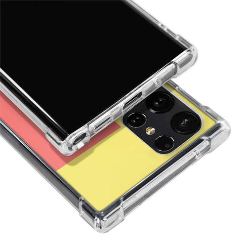 Color Blocks Galaxy S22 Ultra Clear Case