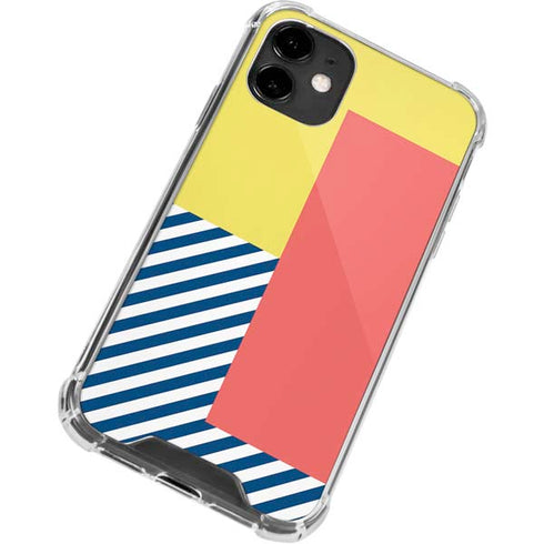 Color Blocks iPhone 12 Clear Case