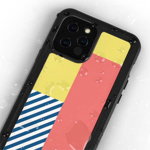 Color Blocks iPhone 12 Pro Waterproof Case