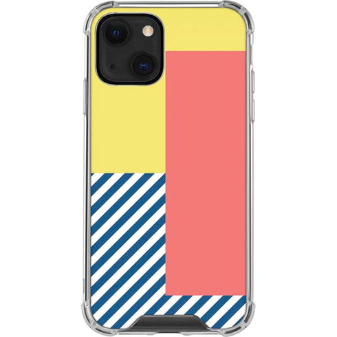 Color Blocks iPhone 14 Plus Clear Case