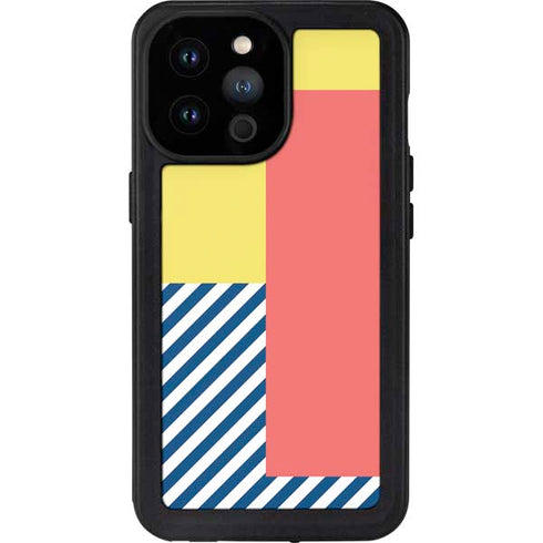 Color Blocks iPhone 14 Pro Max Waterproof Case
