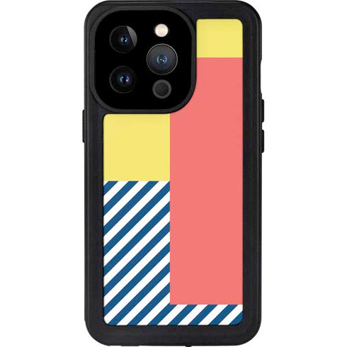 Color Blocks iPhone 14 Pro Waterproof Case