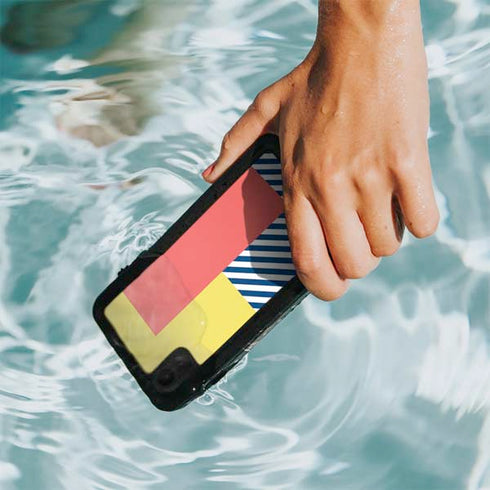 Color Blocks iPhone XR Waterproof Case