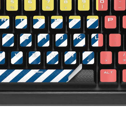 Color Blocks K95 RGB PLATINUM Mechanical Gaming Keyboard Skin