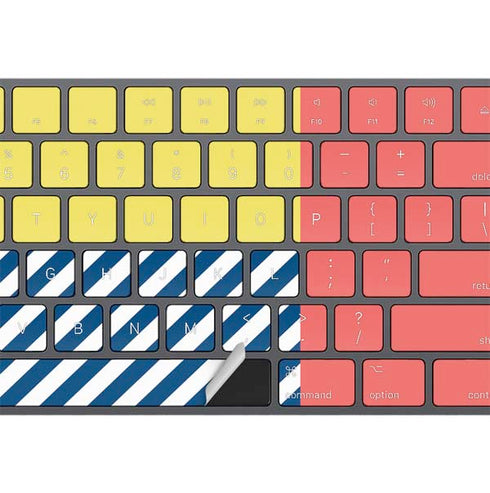 Color Blocks Magic Keyboard with Numeric Keypad Skin