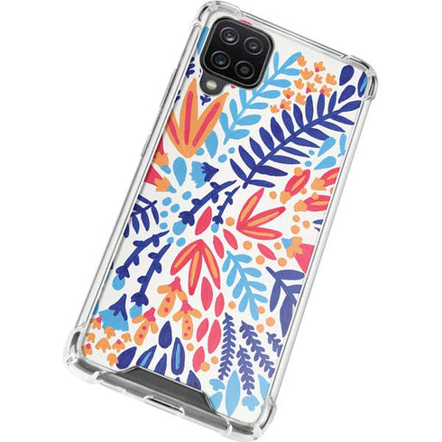 Cat Coq Color Foliage Galaxy A12 Clear Case