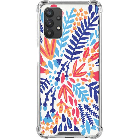Cat Coq Color Foliage Galaxy A32 5G Clear Case