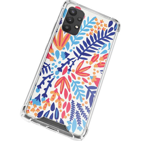 Cat Coq Color Foliage Galaxy A32 5G Clear Case