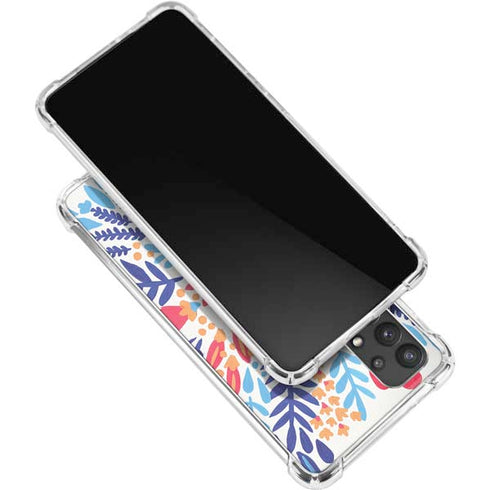 Cat Coq Color Foliage Galaxy A32 5G Clear Case