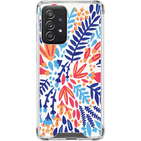 Cat Coq Color Foliage Galaxy A52 5G Clear Case
