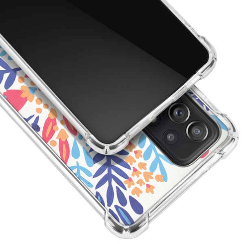 Cat Coq Color Foliage Galaxy A52 5G Clear Case