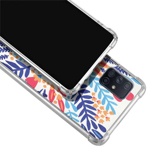 Cat Coq Color Foliage Galaxy A71 5G Clear Case