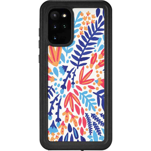 Cat Coq Color Foliage Galaxy S20 Plus Waterproof Case