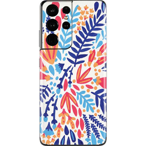 Cat Coq Color Foliage Galaxy S21 Ultra 5G Skin