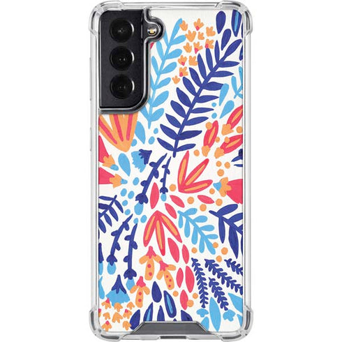Cat Coq Color Foliage Galaxy S22 Clear Case