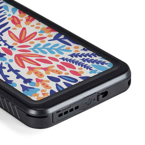 Cat Coq Color Foliage Galaxy S23 Waterproof Case