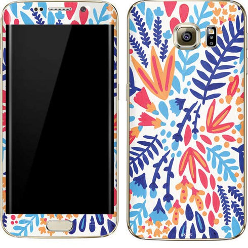 Cat Coq Color Foliage Galaxy S7 Edge Skin