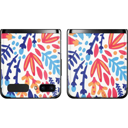 Cat Coq Color Foliage Galaxy Z Flip Skin