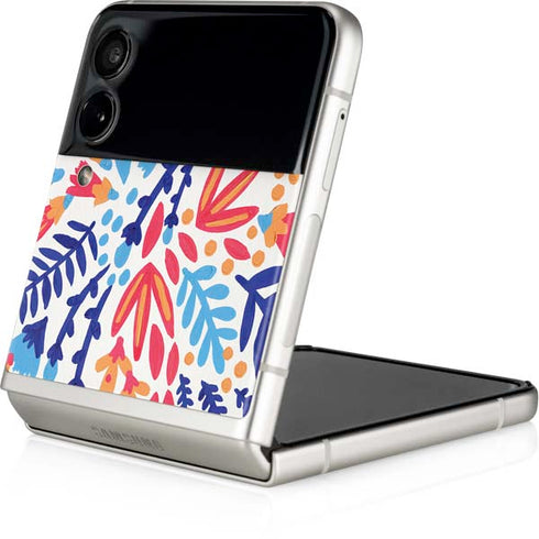 Cat Coq Color Foliage Galaxy Z Flip3 5G Skin