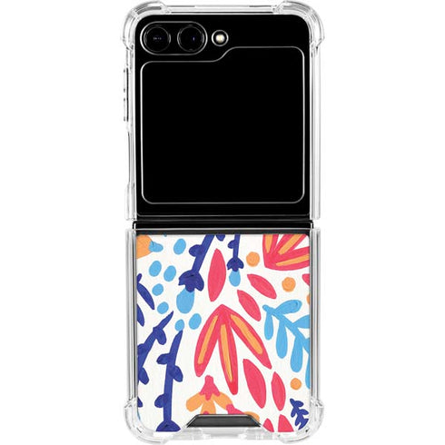 Color Foliage by Cat Coq Galaxy Z Flip5 5G Clear Case