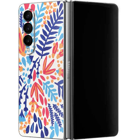 Cat Coq Color Foliage Galaxy Z Fold4 5G Skin