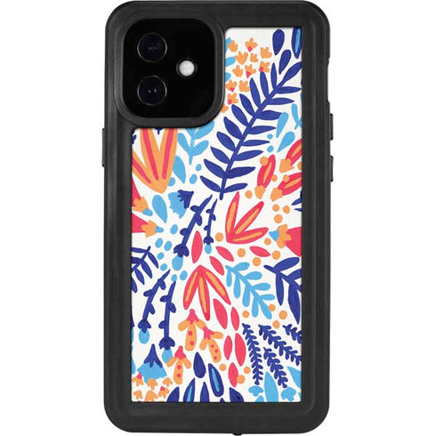 Cat Coq Color Foliage iPhone 12 Mini Waterproof Case